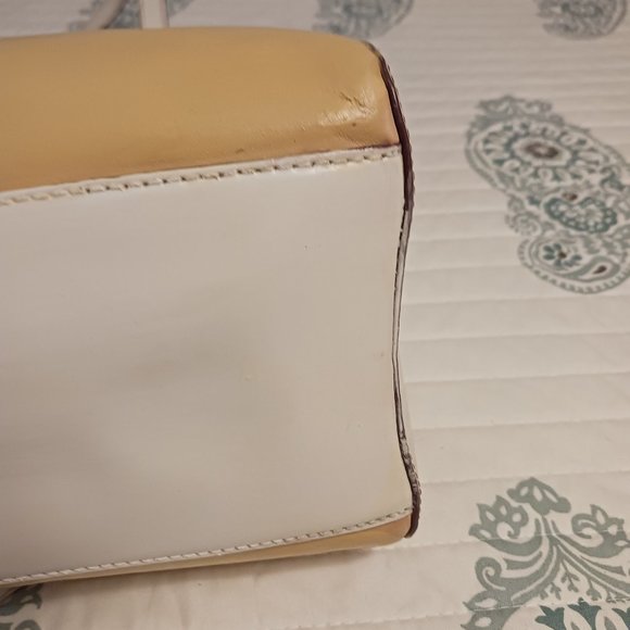 Antonio Melani two tone leather shoulder bag - Picture 9 of 16